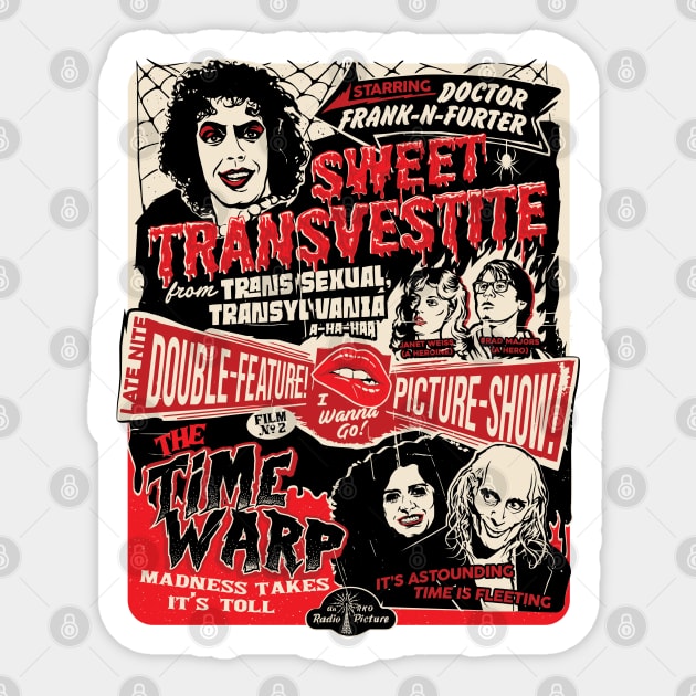 Rocky Horror Double Feature Picture Show - Dr. Frank-n-Furter Sticker by PistolPete315